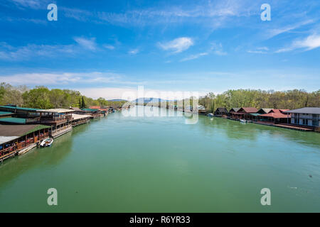 Riverbank of the Ada Bojana river Stock Photo