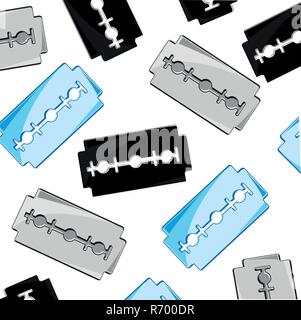 Decorative pattern from blade on white background Stock Vector