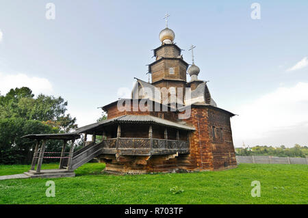 Museum of Wooden Architecture and Peasant Life - Ancient wooden church. Suzdal, Russia Stock Photo