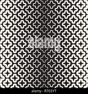 Vector Seamless Rounded Cross Shape Simple Grid Pattern Stock Photo - Alamy