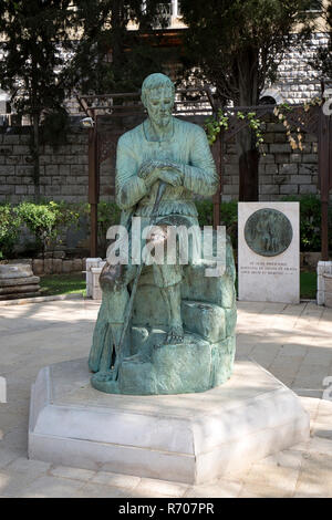 St. Joseph's Statue in Nazareth Stock Photo