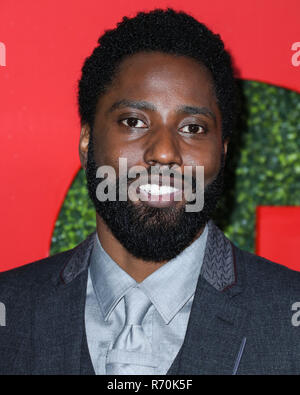 Beverly Hills, United States. 06th Dec, 2018. BEVERLY HILLS, LOS ANGELES, CA, USA - DECEMBER 06: Actor John David Washington arrives at the 2018 GQ Men Of The Year Party held at Benedict Estate on December 6, 2018 in Beverly Hills, Los Angeles, California, United States. (Photo by Xavier Collin/Image Press Agency) Credit: Image Press Agency/Alamy Live News Stock Photo