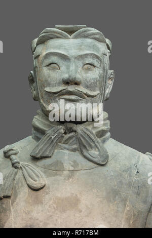 Museum of the Terracotta Warriors, Bust of a High-ranking Officer, Mausoleum of the first Qin Emperor, Xian, Shaanxi Province