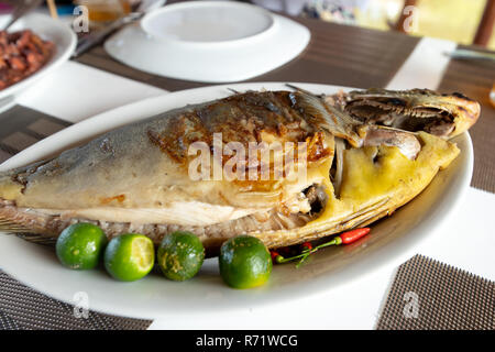 Traditional Filipino Food - Grilled Unicorn Fish Stock Photo - Alamy