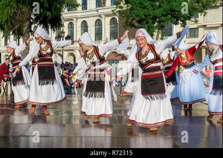 International Folklore Festival, Youth Day, Skopje, Macedonia Stock Photo