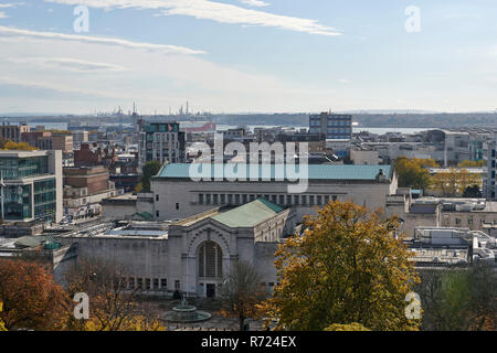Southampton central library and city centre behind, Hampshire, South East England, UK Stock Photo