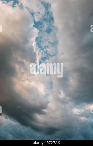 Dramatic clouds in the sky Stock Photo