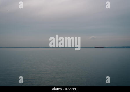 View of Sandy Hook Bay, from Sandy Hook, New Jersey. Stock Photo