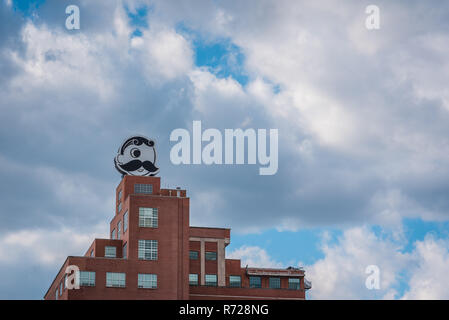 The Natty Boh Tower, in Canton, Baltimore, Maryland Stock Photo