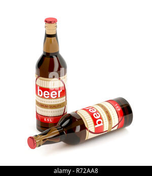 Two beer bottles Stock Photo