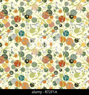Seamless repeating floral pattern Stock Vector