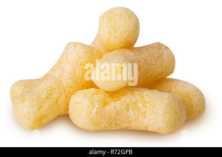 Sweet corn sticks isolated on white background. Clipping Path. Stock Photo