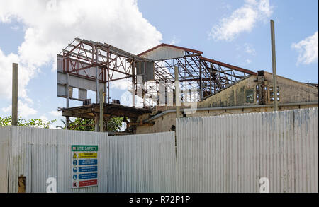Disused Sugar Cane Factory Barbados Stock Photo