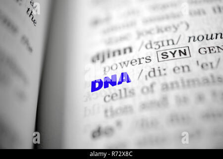 Text DNA as background Stock Photo