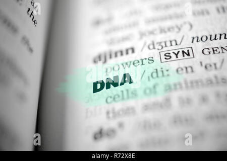 Text DNA as background Stock Photo