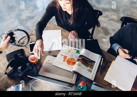 Designers having meeting in studio Stock Photo