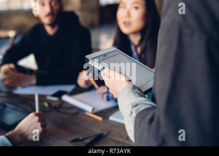 Designers having meeting in studio Stock Photo