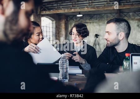 Designers at work in studio Stock Photo