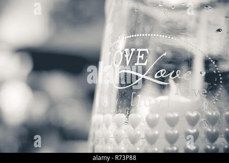 Decoration for a garden party in the backyard for a wedding Stock Photo