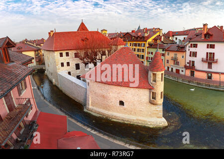 Annecy, called Venice of the Alps, France Stock Photo