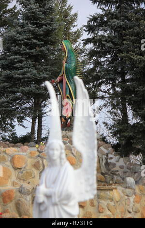 Our Lady of Guadalupe Shrine for Mexican immigrants and immigration in des Plaines, Illinois, Nuestra Señora de Guadalupe, Virgin of Guadalupe Stock Photo