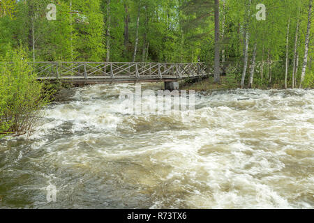 The rapids at Renforsen in Vindeln, Sweden Stock Photo