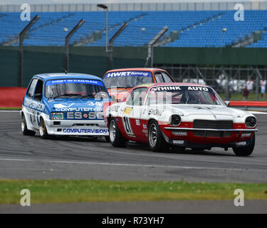 Graham Bryant, Chevrolet Camaro Z28, Patrick Watts, Nick Swift, MG Metro Turbo, Historic Touring Car Challenge, 1966- 1990,  Silverstone Classic 2016, Stock Photo