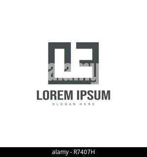 Initial letter logo template. Minimalist letter logo template design Stock Vector