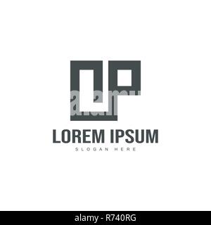 Initial letter logo template. Minimalist letter logo template design Stock Vector