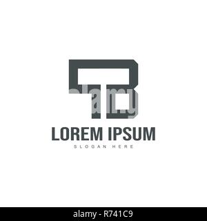 Initial letter logo template. Minimalist letter logo template design Stock Vector