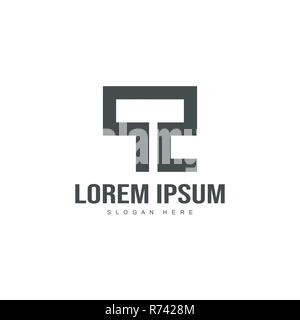 Initial letter logo template. Minimalist letter logo template design Stock Vector