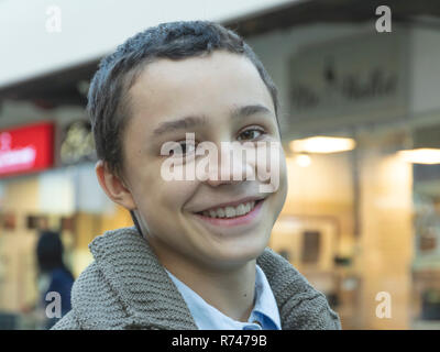 caucasian smiling teenage young happy boy Stock Photo