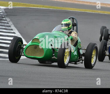 Steve Russell, Cooper Bristol Mk2, Maserati Trophy for HGPCA, Pre'66 Grand Prix Cars, Silverstone Classic 2016, 60's cars, Chris McEvoy, cjm-photograp Stock Photo