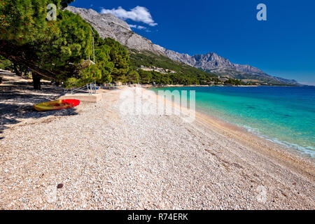 Idyllic beach Punta Rata in Brela view Stock Photo