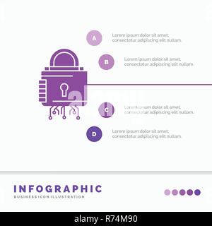 infographics cyber illustration vector alamy lock protection secure security template icon website