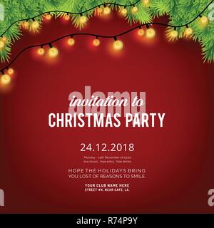 holiday party invitation background