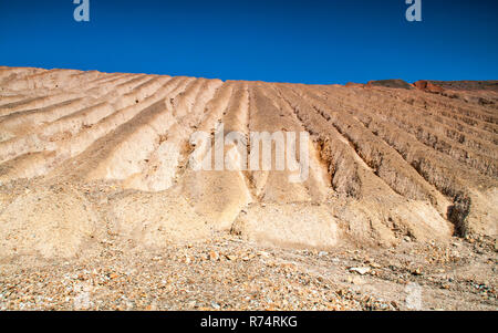 Rock formations in abandoned copper mine Stock Photo