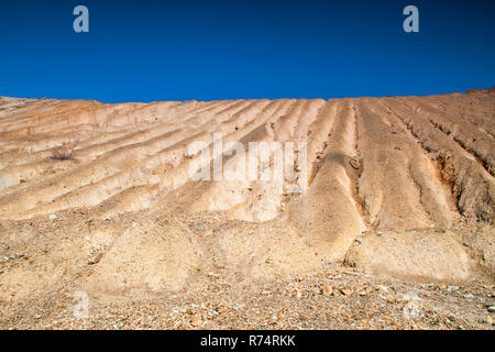 Rock formations in abandoned copper mine Stock Photo