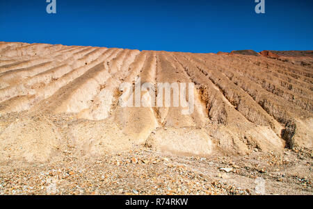 Rock formations in abandoned copper mine Stock Photo