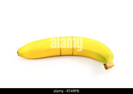 Sliced and sewed banana Stock Photo