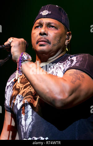 Aaron Neville with the Neville Brothers performs at the Seminole Hard Rock Hotel and Casino in Hollywood, Florida on October 11, 2007. Stock Photo