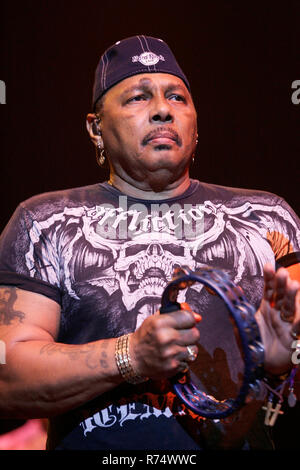 Aaron Neville with the Neville Brothers performs at the Seminole Hard Rock Hotel and Casino in Hollywood, Florida on October 11, 2007. Stock Photo