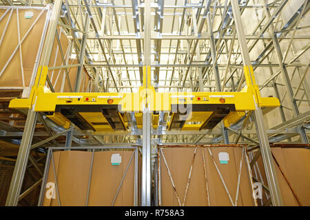 Shuttle Shelving System Stock Photo