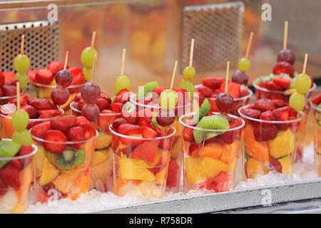 Fruits in Cups Stock Photo