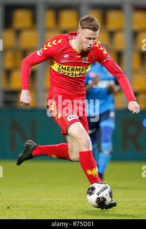 DEVENTER, 07-12-2018, Stadium de Adelaarshorst, season 2018 / 2019, Dutch Keuken Kampioen Divisie, Go Ahead Eagles player Givan Werkhoven during the match Go Ahead Eagles - Helmond Sport. Stock Photo