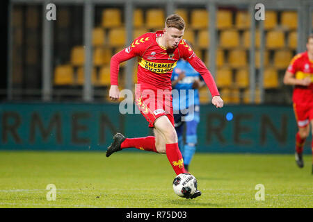 DEVENTER, 07-12-2018, Stadium de Adelaarshorst, season 2018 / 2019, Dutch Keuken Kampioen Divisie, Go Ahead Eagles player Givan Werkhoven during the match Go Ahead Eagles - Helmond Sport. Stock Photo