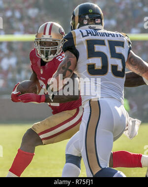 St. Louis Rams linebacker James Laurinaitis (55) is seen during an NFL  football game against the Detroit Lions at Ford Field in Detroit, Sunday,  Nov. 1, 2009. (AP Photo/Carlos Osorio Stock Photo - Alamy