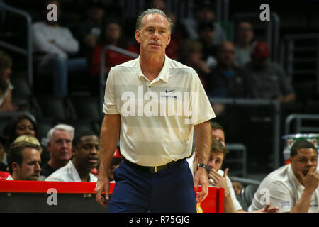 Los Angeles, CA, USA. 07th Dec, 2018. TCU Horned Frogs head coach Jamie Dixon during the Hall of Fame Classic College basketball game on December 7, 2018 at the Staples Center in Los Angeles, CA. (Photo by jordon Kelly/CSM) Credit: csm/Alamy Live News Stock Photo