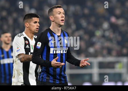 Torino, Italy. 07th December 2018.  Ivan Perisic of FC Internazionale  during the Serie A match between Juventus Fc and Fc Internazionale. Credit: Marco Canoniero/Alamy Live News Stock Photo