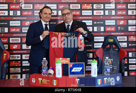 Genova, Italy. 08th December 2018. Cesare Prandelli, Geno football club  manager, Genova, Italy. Credit: LaPresse/Alamy Live News Stock Photo - Alamy